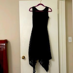Black sleeveless dress sleeveless v neck flare